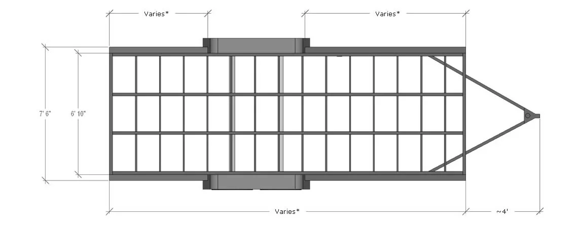 dimensions of a tiny house trailer